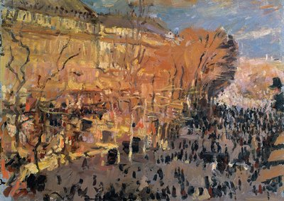 「カプチーヌ大通り」の研究、1874 作： Claude Monet